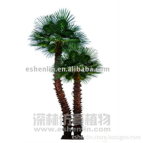faux palm trees